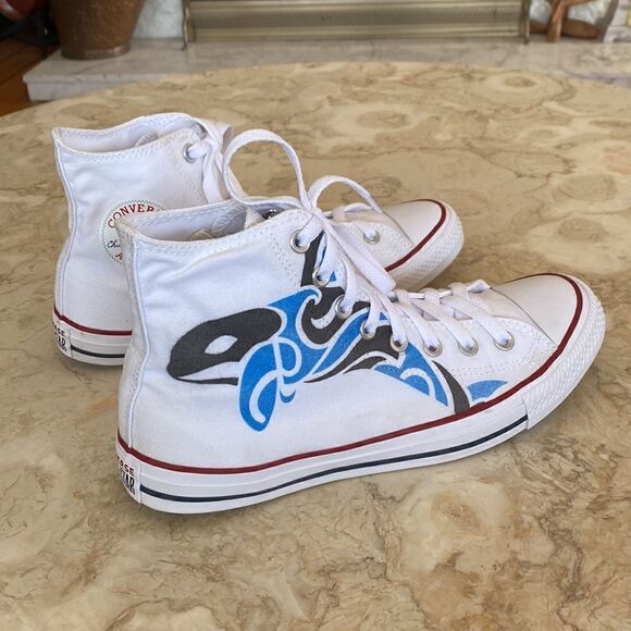 Converse High Tops Rare Limited Edition JFCNO Francophone Games - As New Unisex - Picture 5 of 15